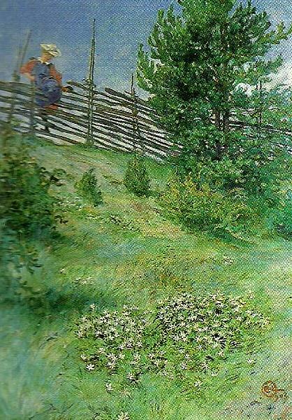 flicka vid gardesgarden, Carl Larsson